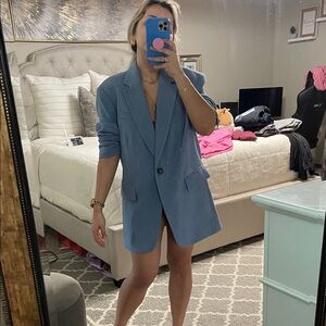 NWOT H&M Oversized Powder Blue Blazer